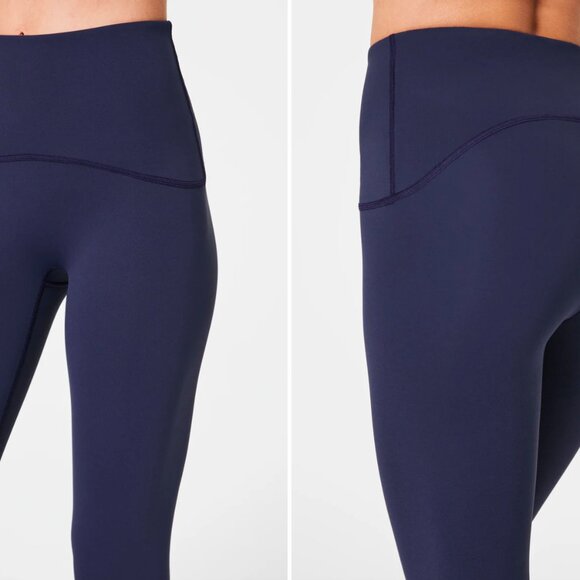 SPANX Booty Boost Full-Length Leggings Timeless Navy (L) - Picture 4 of 7